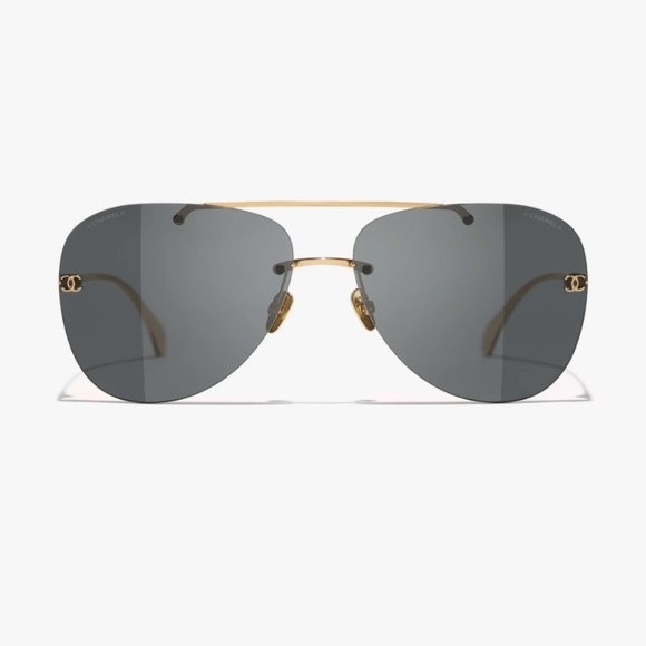 CHANEL PILOT TITANIUM SUNGLASSES UNISEX CHANEL 4285 T C395S4 - Picture 13 of 13